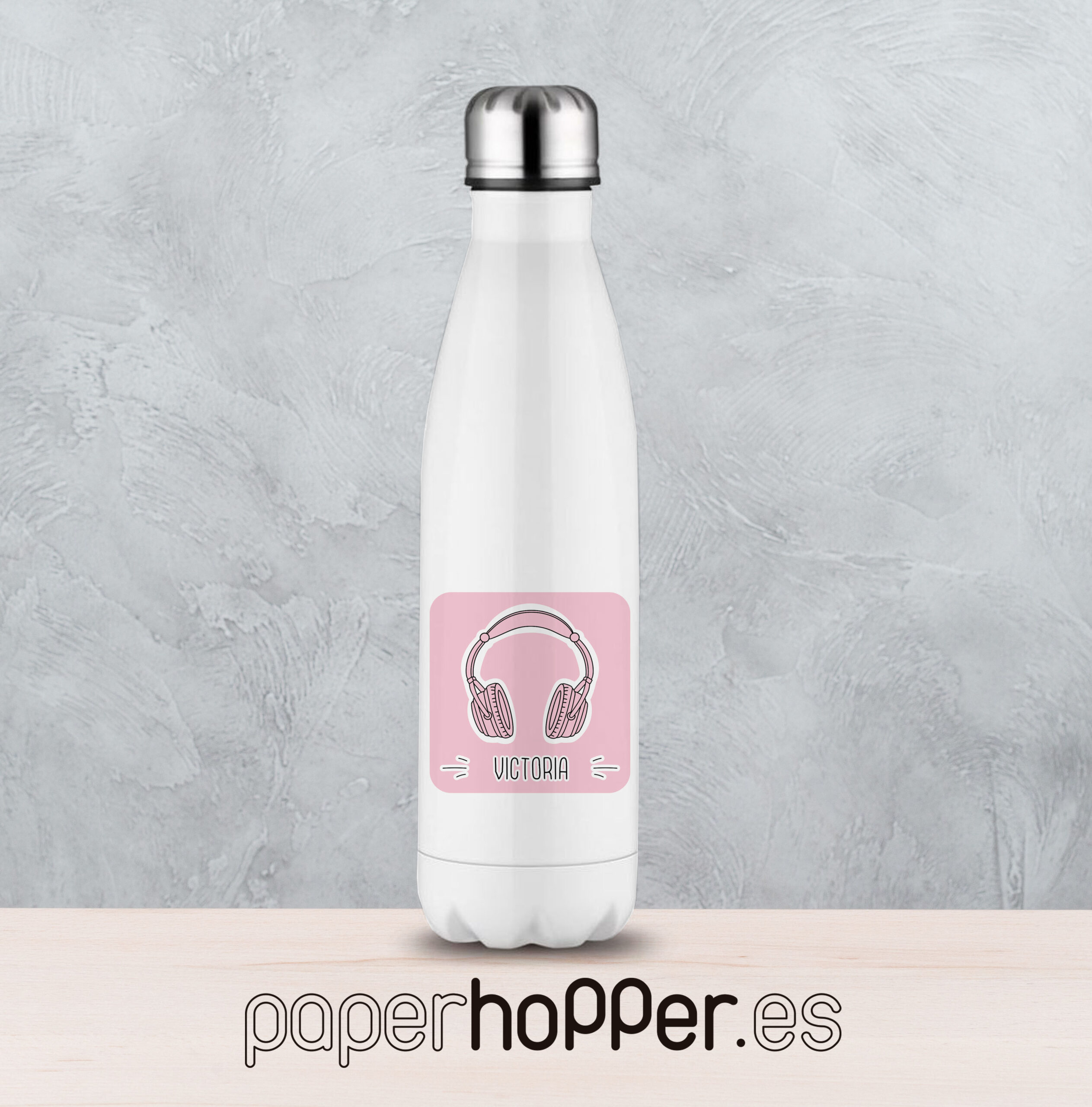 Botella Acero Inoxidable Personalizada Music - Paperhopper
